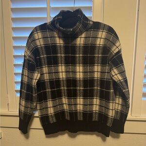 Ralph Lauren Plaid mock neck sweater